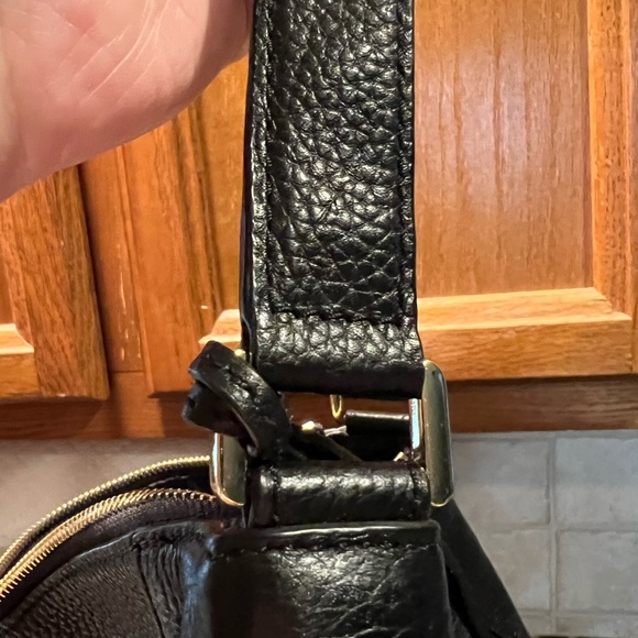 Black bag with gold hardware. - Picture 5 of 6